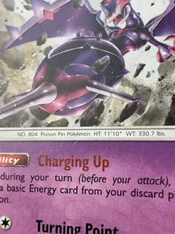 SHIPS SAME DAY Pokemon Card PLAYED Naganadel 108/214 Holo Psychic Type 2018 Rare - Image 3