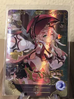 YANFEI - SSR-14 - Goddess Story Waifu Cards - Genshin Impact Anime Manga Figur - Image 1