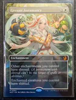 Greater Auramancy - Anime Borderless - Wilds of Eldraine (MTG) - Image 1