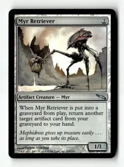 MTG | Myr Retriever | Mirrodin | Foil | Moderately Played | English - Image 1