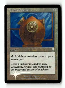 MTG | Thran Dynamo | Urza's Destiny | Foil | Heavily Played | English - Image 1