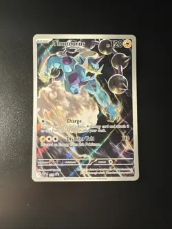 FREE SHIPPING Pokemon Black Bolt Promo Thundurus #209 SVP EN Black Star Promo - Image 1