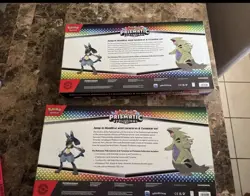 Pokemon Prismatic Lucario Ex Tyranitar Ex Premium Collection Lot of 2 Sams Club - Image 2