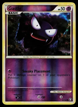 Pokemon Card - Gastly Triumphant 63/102 Reverse Holo - Image 1