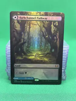 Barkchannel Pathway (Borderless) - FOIL - R Kaldheim 290 - MTG - Image 1