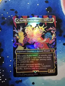 MTG Kefka, Court Mage // Kefka, Ruler of Ruin (0322) - Foil - Borderless NM-Mint - Image 1