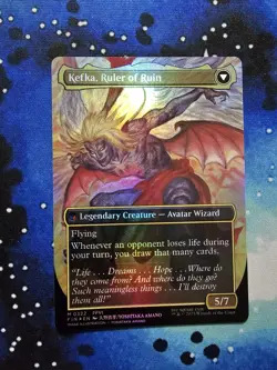 MTG Kefka, Court Mage // Kefka, Ruler of Ruin (0322) - Foil - Borderless NM-Mint - Image 2