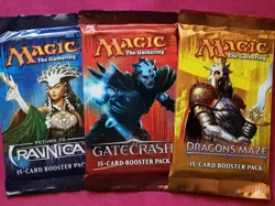 Magic The Gathering RETURN TO RAVNICA BLOCK Boosters GATECRASH DRAGON'S MAZE MTG - Image 1
