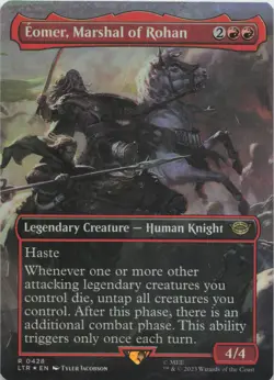 Eomer, Marshal of Rohan (Borderless) - FOIL - R Universes Beyond: The Lord of th - Image 1