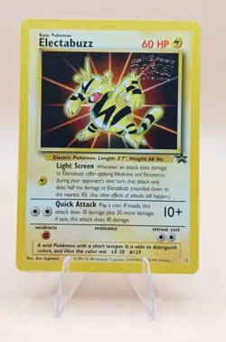 Electabuzz Pokemon Black Star Promo #2 Pokemon Movie WOTC 1999 (1 of 2) - Image 1