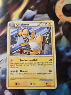 Ampharos 14/123 Heartgold & Soulsilver Regular Rare Pokemon TCG Card NM - Image 1