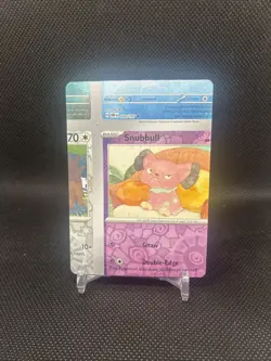 Snubbull Reverse Holo 🔥 Error Card - NFC Miscut Pokemon - Image 1