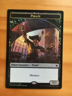 Mtg Ixalan Pirate Treasure Token Double-Sided FOIL NM - Image 1