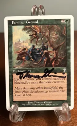 MTG - Familiar Ground - 7th Edition - English Magic Signed Artist Proof AP - Image 1