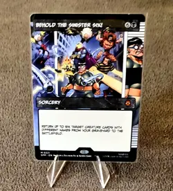 Magic The Gathering Behold The Sinister Six 0221 Mythic Rare Non-Foil Borderless - Image 1