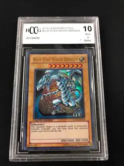 YUGIOH BLUE EYES WHITE DRAGON LC01-EN004 ULTRA RARE! GRADED BCCG 10 - Image 1