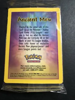 POKEMON TRADING CARD THE MOVIE ANCIENT MEW 2000 SEALED UNOPENED PROMO - Image 1