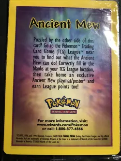 POKEMON TRADING CARD THE MOVIE ANCIENT MEW 2000 SEALED UNOPENED PROMO - Image 3