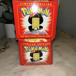 23K Gold Plated CHARIZARD Trading Card 1999 Burger King Pokemon Ball Red - Image 1