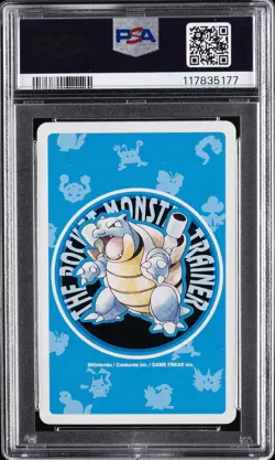 1998 POKEMON BLUE VERSION PLAYING CARDS JOKER GYM LEADERS PSA 9 - Image 2