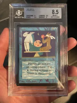 Beta Stasis BGS 8.5 Graded Power Magic MTG 1993 - Image 1