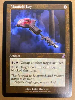 MTG 1x RETRO Manifold Key 398 Time Spiral Remastered Magic the Gathering x1 NM - Image 1
