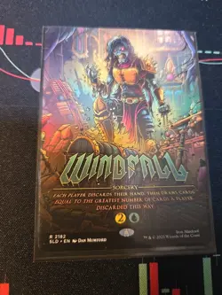 1x NM MTG WINDFALL SECRET LAIR IRON MAIDEN EDDIE UNCHAINED Poormans Timetwister - Image 1