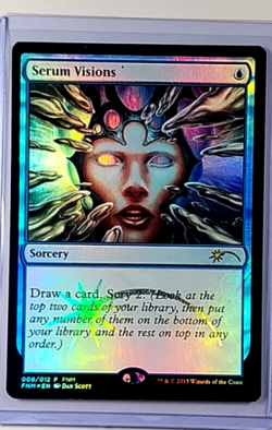2015 MTG Magic the Gathering FNM Promos Foil Promo #8 Serum Visions MP - Image 1