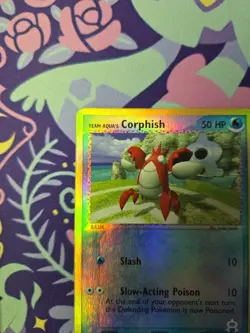 Pokemon TCG EX Team Magma vs Team Aqua Corphish 51/95 Reverse Holo Excellent - Image 2
