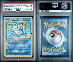 2021 Pokemon Celebrations Classic Collection 2 Blastoise-holo PSA 10 - Image 3
