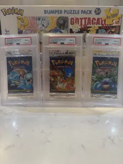 Pokemon Full Art Unlimited Base Packs Set PSA 10 1999 WOTC - UK Trusted seller - Image 1