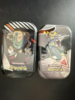 2x Pokemon TCG Mini Tin Black Bolt and White Flare. New and Sealed. UK Seller - Image 1