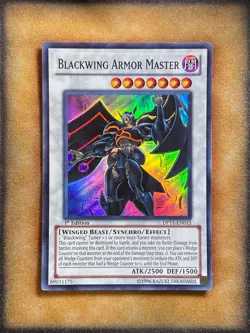 Yugioh Blackwing Armor Master DP11-EN013 Super Rare 1st Ed NM - Image 1