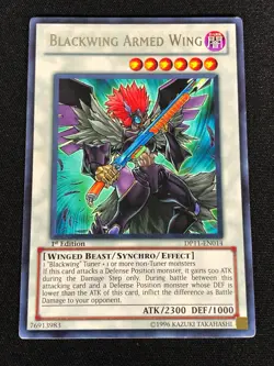 Yugioh Blackwing Armed Wing DP11-EN014 1st Rare (LP) - Image 1