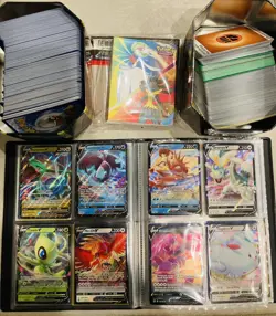 Pokemon Card Lot Binder, V, VSTAR, VMAX, Holos, Commons and More+ - Image 1