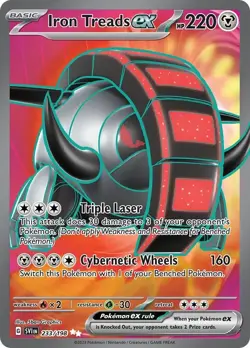Iron Treads ex 233/198 SV1 Scarlet & Violet Pokemon Card NM English - Image 1