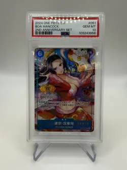 PSA10 Boa Hancock OP07-051 SR Chinese ONE PIECE Card Game 2nd Anniversary - Image 1