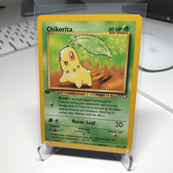 Pokemon card Chikorita 1st Edition 54/111 Neo Genesis Near Mint - Image 1