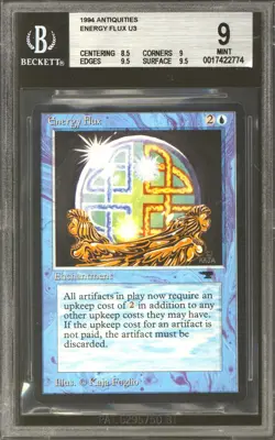 Magic MTG Antiquities Energy Flux BGS 9 (8.5, 9, 9.5, 9.5) NEAR MINT NM - Image 1