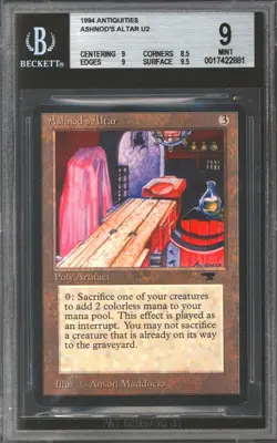 Magic MTG Antiquities Ashnod's Altar BGS 9 (9, 8.5, 9, 9.5) NEAR MINT NM - Image 1