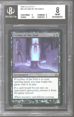 Magic MTG Guildpact FOIL Leyline of the Void BGS 8 (9, 8, 8.5, 8) NEAR MINT NM - Image 1