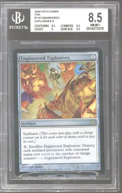 Magic MTG Fifth Dawn FOIL Engineered Explosives BGS 8.5 NEAR MINT NM - Image 1