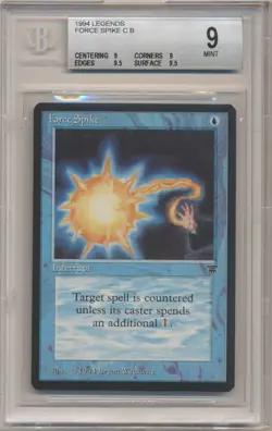 BGS 9 MTG Magic the Gathering Legends Force Spike MINT Condition!! 6614 - Image 1