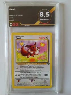 Carte pokemon Francais Evoli (JU 51) Jungle CGG 8,5 26500011 - Image 1