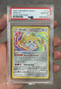 Pokemon Jirachi 119/185 Amazing Rare Vivid Voltage PSA 10 - Image 1