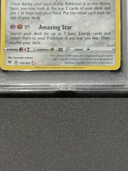 Pokemon Jirachi 119/185 Amazing Rare Vivid Voltage PSA 10 - Image 3