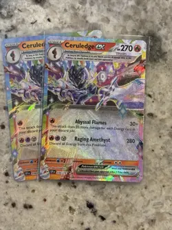 Ceruledge ex Double Rare Holo 036/191 Pokemon SV08: Surging Sparks - Image 3