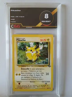 Carte pokemon Francais Pikachu (JU 60) Jungle CGG 8 26500005 - Image 1