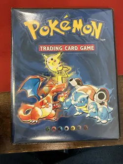 Pokemon Vintage 1999 Base Set Original Folder Binder 4 Pocket WOTC GD/EX Con - Image 1