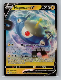 Pokemon Sword & Shield Lost Origin Magnezone V Full Art - NM #56/196 8702 - Image 1